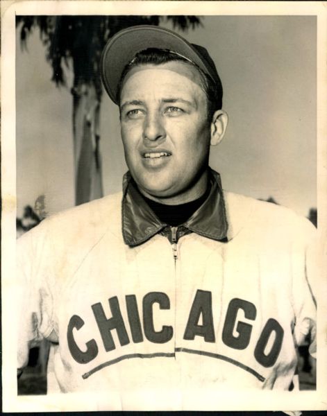 1951 Doyle Lade Chicago Cubs "The Sporting News Collection Archives" Original 7" x 9" Photo (Sporting News Collection Hologram/MEARS Photo LOA)
