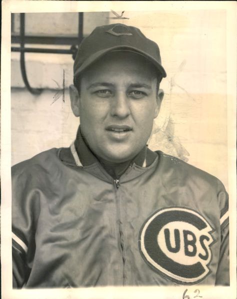 1947 Doyle Lade Chicago Cubs "The Sporting News Collection Archives" Original 7" x 9" Photo (Sporting News Collection Hologram/MEARS Photo LOA)