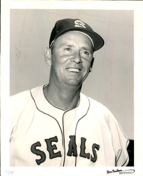 1957 Joe Gordon San Francisco Seals PCL "The Sporting News Collection Archives" Original 8" x 10" Photo (Sporting News Collection Hologram/MEARS Photo LOA)
