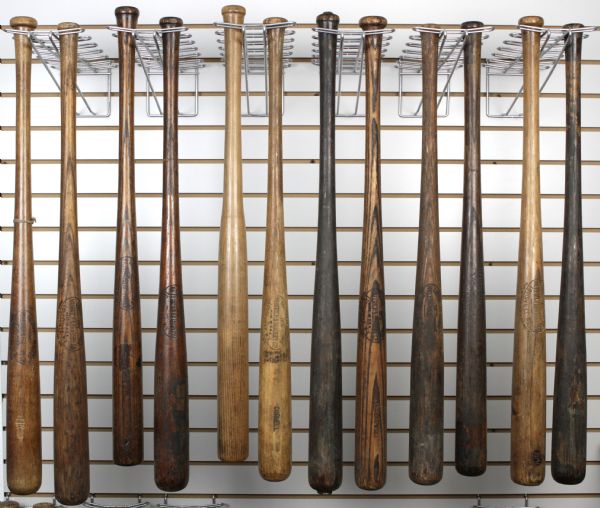1916-32 H&B Louisville Slugger Professional Model Game Used Bats (Lot of 12)
