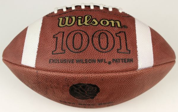 1994 University of Wisconsin Rose Bowl Commemorative Football Signed by Brent Moss & Barry Alvarez - MEARS LOA 