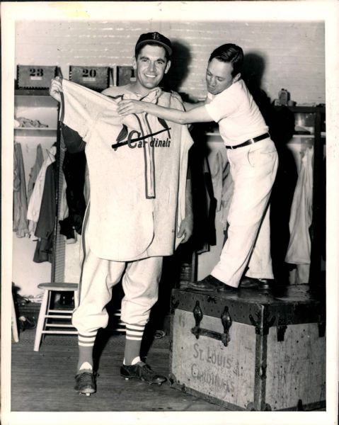 1940s St. Louis Cardinals Player & Clubhouse Attendant "The Sporting News Collection Archives" Original 7" x 9" Photo (Sporting News Collection Hologram/MEARS Photo LOA)