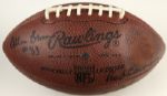 1966-67 Green Bay Packers Super Bowl I Multi-Signed Football - Lot of 3 With 35 Sigs. Incl. Aldridge Nitschke Pitts Taylor Starr McGee  - JSA