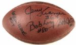1966-67 Green Bay Packers Super Bowl I Multi-Signed Football - Lot of 3 With 35 Sigs. Incl. Aldridge Nitschke Pitts Taylor Starr McGee  - JSA