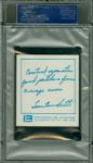 1960 Spic And Span Braves Lew Burdette PSA MINT 9 Highest Graded Pop 1