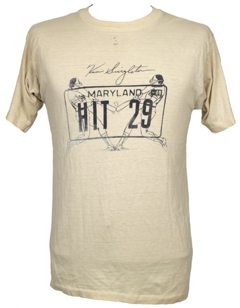 1980s Tim Stoddard Baltimore Orioles Ken Singleton Hit 29  Game Worn Shirt (MEARS Auction LOA)