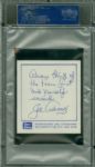 1960 Spic And Span Braves Joe Adcock PSA NM 7