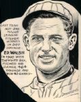 1909 Ed Walsh Chicago White Sox "The Sporting News Collection Archives" Original Illustration Artwork (Sporting News Collection Hologram/MEARS Photo LOA)