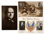 1900s Lot of (15) Political Postcards featuring Abe Lincoln & Teddy Roosevelt