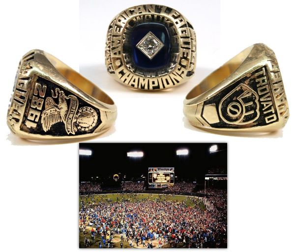 1982 Milwaukee Brewers American League Championship World Series Ring