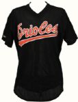 1990 Bob Milacki Baltimore Orioles Game Worn BP Jersey (MEARS Auction LOA) 