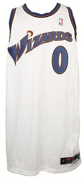 2003-04 Gilbert Arenas Washington Wizards Game Worn Jersey (MEARS Auction LOA) 