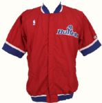 1992-93 Rex Chapman Game Worn Washington Bullets Warmup Jacket (MEARS Auction LOA)
