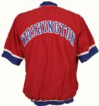 1992-93 Rex Chapman Game Worn Washington Bullets Warmup Jacket (MEARS Auction LOA)
