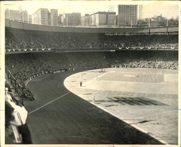 1946 Polo Grounds New York Giants Home Opener "The Sporting News Collection Archives" Original 8" x 10" Photo (Sporting News Collection Hologram/MEARS Photo LOA)