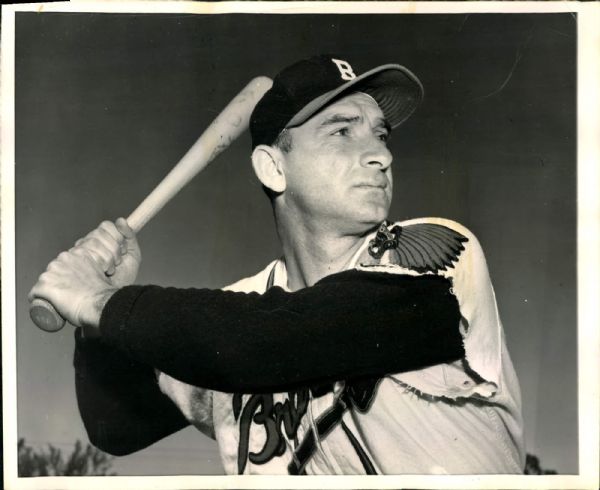 1950-52 circa Sid Gordon Boston Braves "The Sporting News Collection Archives" Original 8" x 10" Photo (Sporting News Collection Hologram/MEARS Photo LOA)