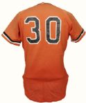 1985-87 Erie Orioles Game Worn Jersey (MEARS Auction LOA)