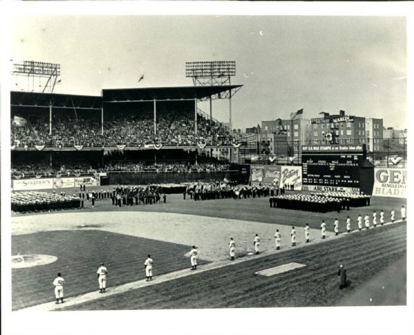 1942 Ebbets Field Dodgers vs. Giants Navy Relief Game "TSN Collection Archives" Modern 8" x 10" Photo (Sporting News Collection Hologram/MEARS Photo LOA)