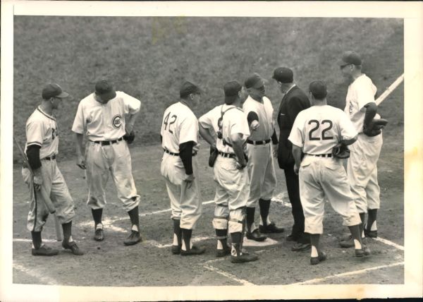 1949 Frankie Frisch Chicago Cubs "The Sporting News Collection Archives" Original Photo (Sporting News Collection Hologram/MEARS Photo LOA)