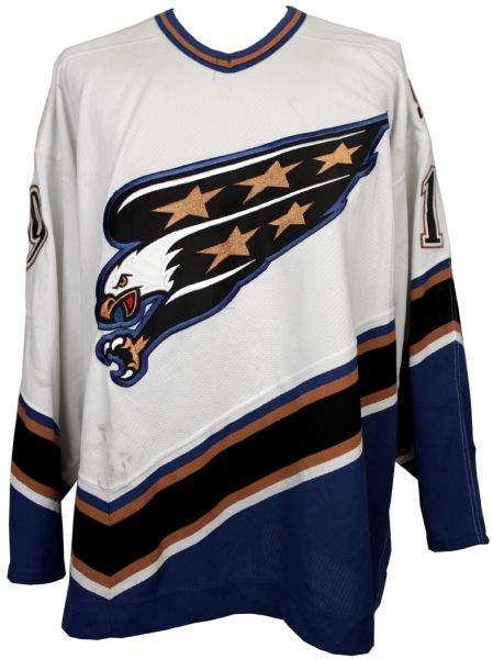 2003-04 Brendan Witt Washington Capitals Game Worn Jersey w/ MeiGray Stamp