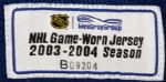 2003-04 Brendan Witt Washington Capitals Game Worn Jersey w/ MeiGray Stamp