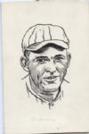 1920-26 Rogers Hornsby St. Louis Cardinals "The Sporting News Collection Archives" 5" x 8" Original Illustration Art (Sporting News Collection Hologram/MEARS Photo LOA) Unique 1:1