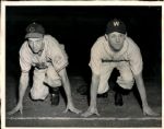 1946 George Case and Gil Coan Indians and Senators "The Sporting News Collection Archives" Original 8" x 10" Photo (Sporting News Collection Hologram/MEARS Photo LOA)
