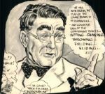 1943-50 Branch Rickey Brooklyn Dodgers "The Sporting News Collection Archives" 7" x 7.5" Original Illustration Art (Sporting News Collection Hologram/MEARS Photo LOA) Unique 1:1