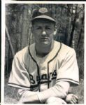 1948-52 Harry Hanebrink Boston Braves Eau Claire Bears "The Sporting News Collection Archives" Original Photos (Sporting News Collection Hologram/MEARS Photo LOA) - Lot of 2