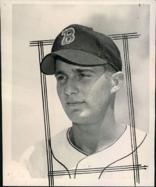 1947 Bernie Creger St. Louis Cardinals "The Sporting News Collection Archives" Original 4" x 4.75" Photo (Sporting News Collection Hologram/MEARS Photo LOA)