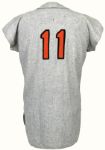 1966 Luis Aparacio Baltimore Orioles Game Worn Road Jersey (MEARS A8) (World Series Season)