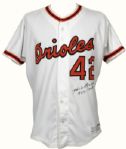 1986 Hank Bauer Baltimore Orioles 20th Anniversary Old Timers Game Uniform (A9)