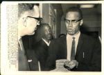 1964-65 Malcolm X - Original Photos (MEARS Photo LOA) - Lot of 3