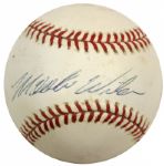 1980s Mookie Wilson Single Signed OAL (Brown) Baseball - JSA