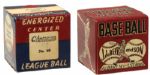 1960s Store Model Baseball - J.deBeer & Energized Center League Ball Both Sealed in Original Box 