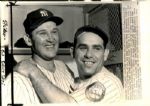 1952-53 Allie Reynolds and Yogi Berra New York Yankees - Original Photos (MEARS Photo LOA) - Lot of 2