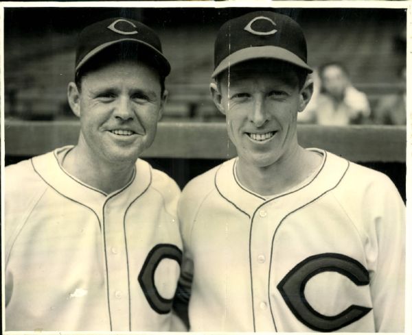 1945 Ed Carnett Red Embree Cleveland Indians "The Sporting News Collection Archives" Original 8" x 10" Photo (Sporting News Collection Hologram/MEARS Photo LOA)