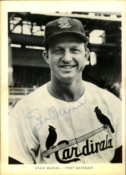 Stan Musial St. Louis Cardinals Signed 5" x 7" Photo - JSA 