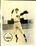 1950s Jerry Coleman New York Yankees Signed 8" x 10" Photo - JSA 