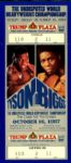 1987 Mike Tyson vs. Tyrell Biggs Heavyweight Title Fight Ticket Stub