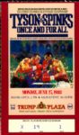 1988 Mike Tyson vs. Michael Spinks Heavyweight Championship Fight Ticket Stub