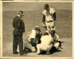 1952 Johnny Sain in Pain New York Yankees Original 7" x 9" Photo