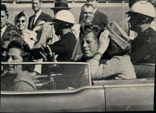 1963 John F Kennedy and Wife Jacqueline Kennedy Before Assassination