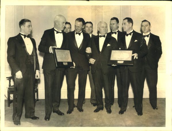 1933 Herb Pennock and John McGraw Receive Awards 