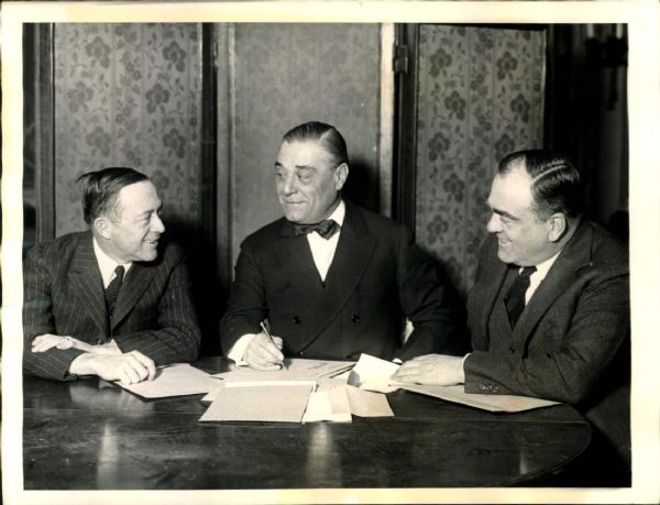 1939 Print (of Earlier Photo) Colonel Jacob Ruppert New York Yankees Owner 6.5" x 8.5" Photo