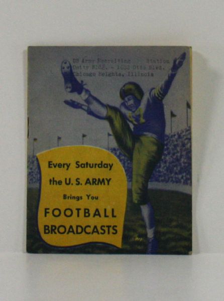 1946 U.S. Army Football Broadcast Pamphlet