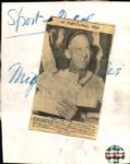 1942 Mike Gonzales St. Louis Cardinals The Sporting News Collection Archives Original 7.5 x 9.5 Photo (Sporting News Collection Hologram/MEARS Photo LOA)