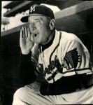 1956-65 Fred Haney Milwaukee Braves The Sporting News Collection Archives Original Photos (Sporting News Collection Hologram/MEARS Photo LOA) - Lot of 4