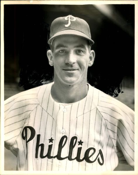 1950s circa Granny Hamner Philadelphia Phillies "The Sporting News Collection Archives" Original 8" x 10" Photo (Sporting News Collection Hologram/MEARS Photo LOA)