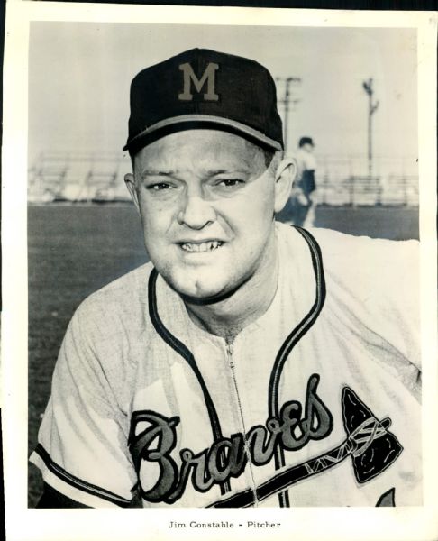 1963 Jim Constable Milwaukee Braves "The Sporting News Collection Archives" Original 8" x 10" Photo (Sporting News Collection Hologram/MEARS Photo LOA)
